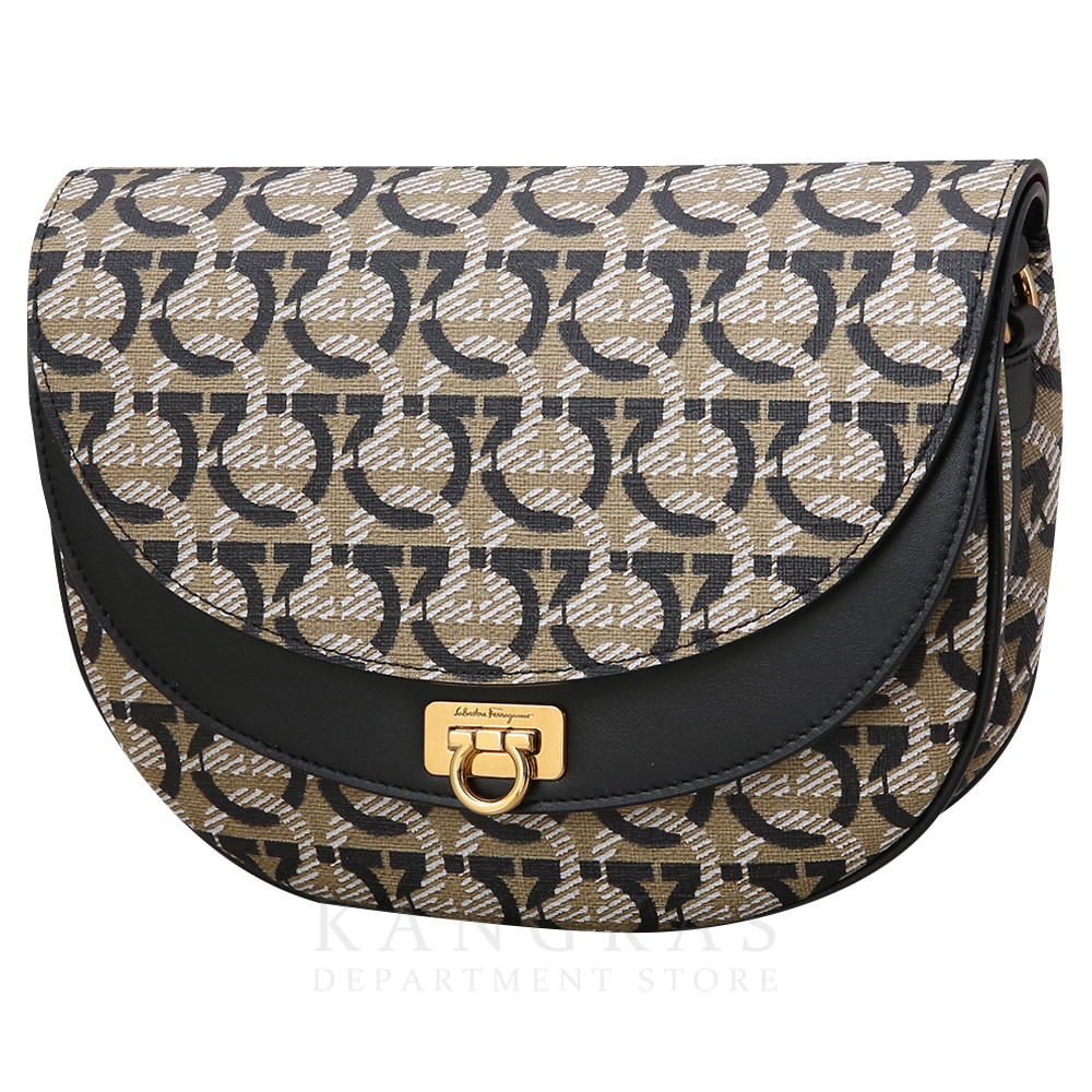 FERRAGAMO(USED)페레가모 21H986 간치니 PU 스몰 숄더백